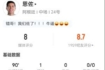恩佐本场2射1正进1球+4过人3成功 0关键传球+5长传5成功 获评8分